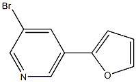 3-bromo-5-(furan-2-yl)pyridine Structure