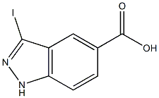 3-iodo-1H-indazole-5-carboxylic acid 구조식 이미지