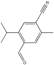 4-formyl-5-isopropyl-2-methylbenzonitrile 구조식 이미지