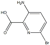 3-amino-6-bromopyridine-2-carboxylic acid 구조식 이미지