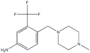 4-((4-methylpiperazin-1-yl)methyl)-3-(trifluoromethyl)benzenamine 구조식 이미지