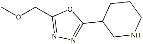 3-(5-Methoxymethyl-[1,3,4]oxadiazol-2-yl)-piperidine Structure