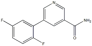 5-(2,5-difluorophenyl)pyridine-3-carboxamide 구조식 이미지