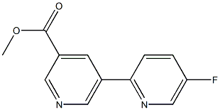 methyl 5-(5-fluoropyridin-2-yl)pyridine-3-carboxylate 구조식 이미지