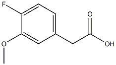 3-methoxy-4-fluorophenylacetic acid 구조식 이미지