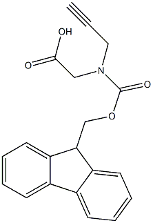 Fmoc-N-(propargyl)-glycine Structure