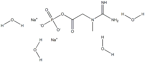 Disodium creatine phosphate (tetrahydrate) Structure