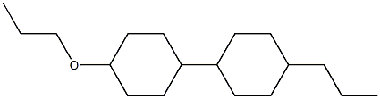 1-n-Propoxy-4-(4-n-propylcyclohexyl)cyclohexane Structure