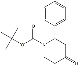 tert-butyl 4-oxo-2-phenylpiperidine-1-carboxylate Structure