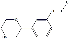 2-(3-Chloro-phenyl)-Morpholine hydrochloride 구조식 이미지