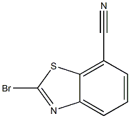 2-BroMobenzo[d]thiazole-7-carbonitrile 구조식 이미지