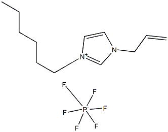 1-Allyl-3-hexylimidazolium hexafluorophosphate Structure