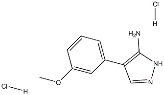 4-(3-Methoxyphenyl)-1H-pyrazol-5-amine dihydrochloride Structure
