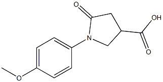 1-(4-Methoxyphenyl)pyrrolidin-2-one-4-carboxylic acid 구조식 이미지