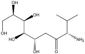 N-Valinyl-1-deoxy-D-glucitol 구조식 이미지