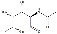 2-Acetamido-2,6-dideoxy-D-galactose 구조식 이미지