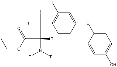Triiodothyronine (T3) ethyl ester Structure