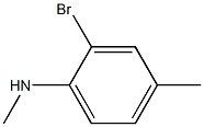 2-bromo-4-methyl N-methylaniline Structure