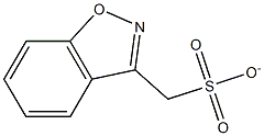 1,2-benzisoxazole-3-methanesulfonate 구조식 이미지