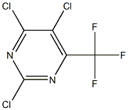 2,4,5-trichloro-6-trifluoromethylpyrimidine 구조식 이미지