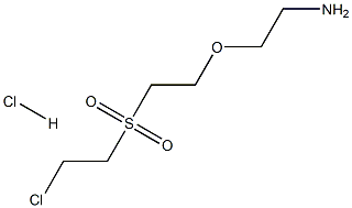 2-[(2-Aminoethoxy)-2'-chloro]-diethyl sulfone hydrochloride Structure