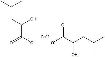 Calcium 2-hydroxy-4-methylvalerate 구조식 이미지