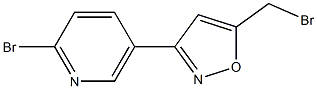2-bromo-5-(5-bromomethyl-3-isoxazolyl)pyridine 구조식 이미지
