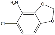 5-chloro-1,3-benzodioxolane 4-amine Structure