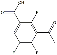 3-acetyl-2,4,5-trifluorobenzoic acid Structure