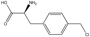 4-chloromethyl-L-phenylalanine 구조식 이미지