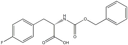 N-benzyloxycarbonyl-4-fluorophenylalanine Structure