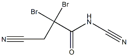 2.2-dibromo-3-cyano(cyano)propionamide Structure