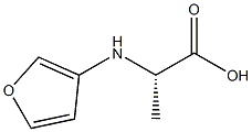 L-3-furan alanine 구조식 이미지