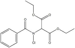 Diethyl chlorobenzoylaminomalonate Structure
