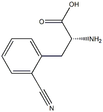 2-cyano-D-phenylalanine 구조식 이미지