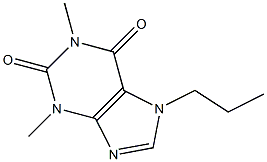 Dihydropropyl theophylline Structure