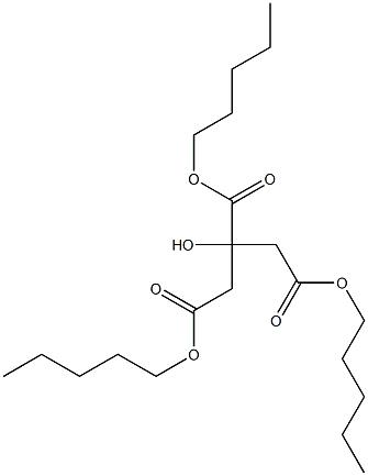 Triamyl citrate 구조식 이미지