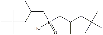 Bis(2,4,4-trimethylpentyl)phosphinic acid 구조식 이미지