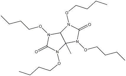 1,3,4,6-tetrabutoxymethyl glycoluril 구조식 이미지