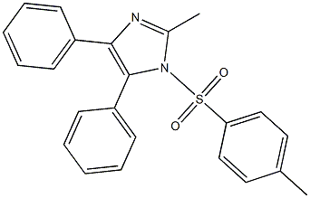 1-p-toluenesulfonyl-2-methyl-4,5-diphenylimidazole Structure