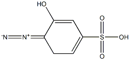 1-diazo-2-phenol-4-sulfonic acid Structure