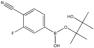 3-fluoro-4-cyanobenzeneboronic acid pinacol ester 구조식 이미지