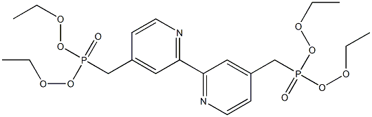 4,4'-bis(diethoxyphosphorylmethyl)-2,2'-bipyridine Structure
