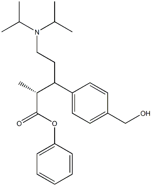 (R)-2-(3-(diisopropylamino)-1-phenylpropyl)-4-(hydroxymethyl)phenyl propionate Structure