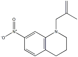 1-(2-Methyl-2-propen-1-yl)-7-nitro-1,2,3,4-tetrahydroquinoline 구조식 이미지