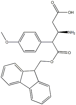 Fmoc-(R)-3-Amino-4-(4-methoxy-phenyl)-butyric acid 구조식 이미지