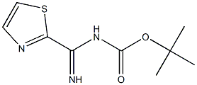 tert-butyl (imino(thiazol-2-yl)methyl)carbamate 구조식 이미지