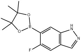 5-Fluoro-1H-indazole-6-boronic acid pinacol ester Structure