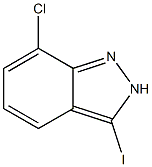 7-Chloro-3-iodo-2H-indazole Structure