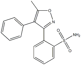 2-(5-methyl-4-phenylisoxazol-3-yl)benzenesulfonamide Structure